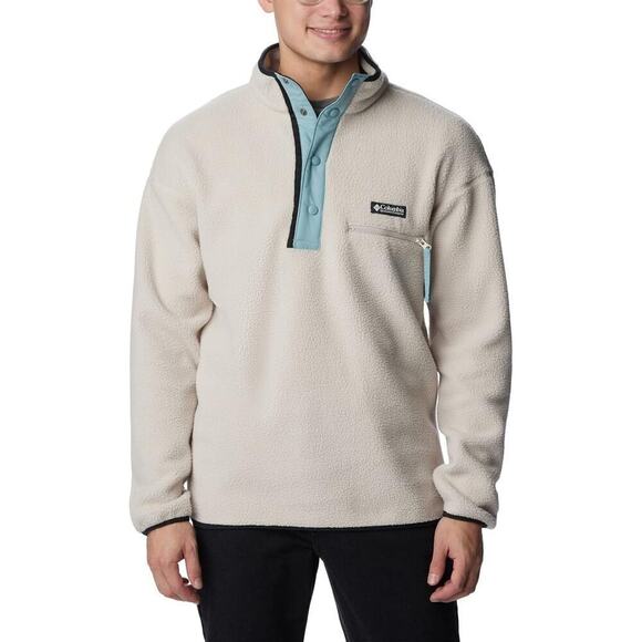 Columbia Men's Helvetia Half Snap Fleece, Dark Stone,  Size XXL - Picture 1 of 9